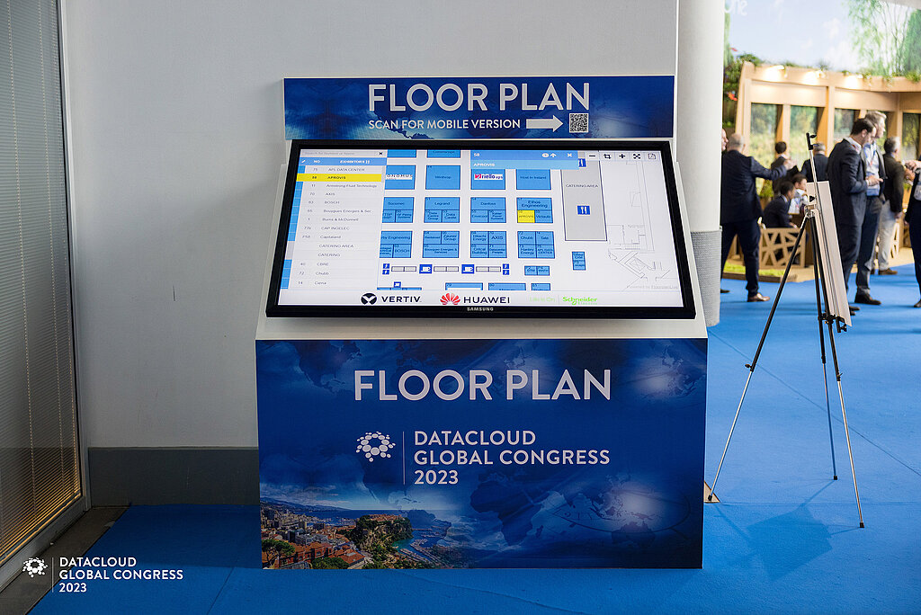 Interactive Floor Plan of the Data Cloud Fair in Monaco