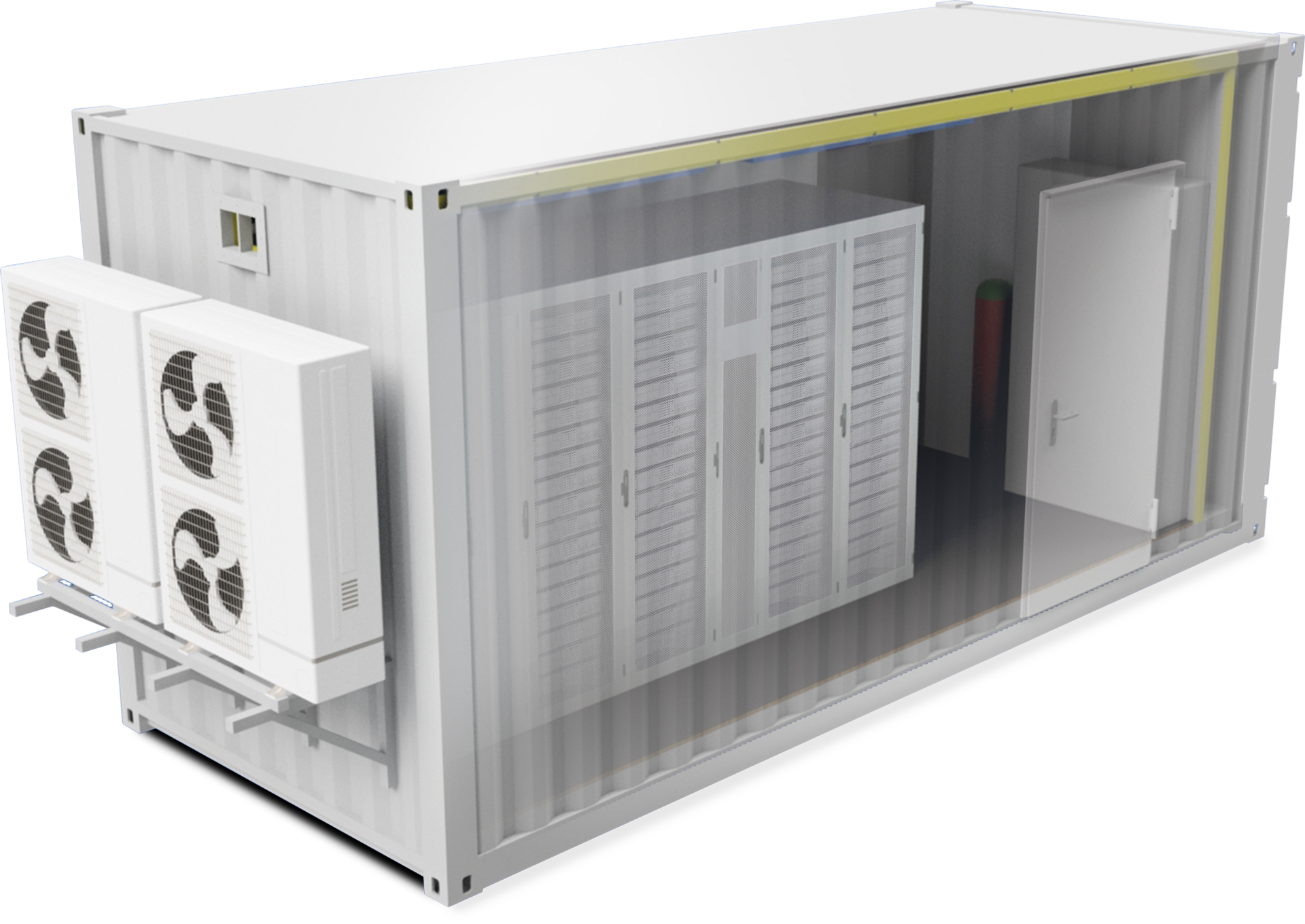 DC IT Container 20ft Innenansicht